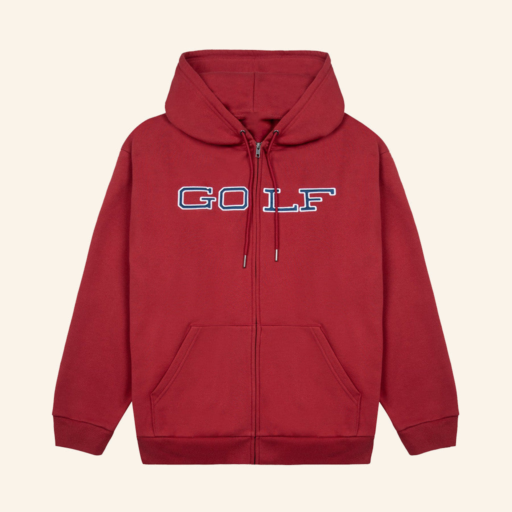 Red Full Zip Tyler the creator Golf Wang Hoodie Gifts For Dad