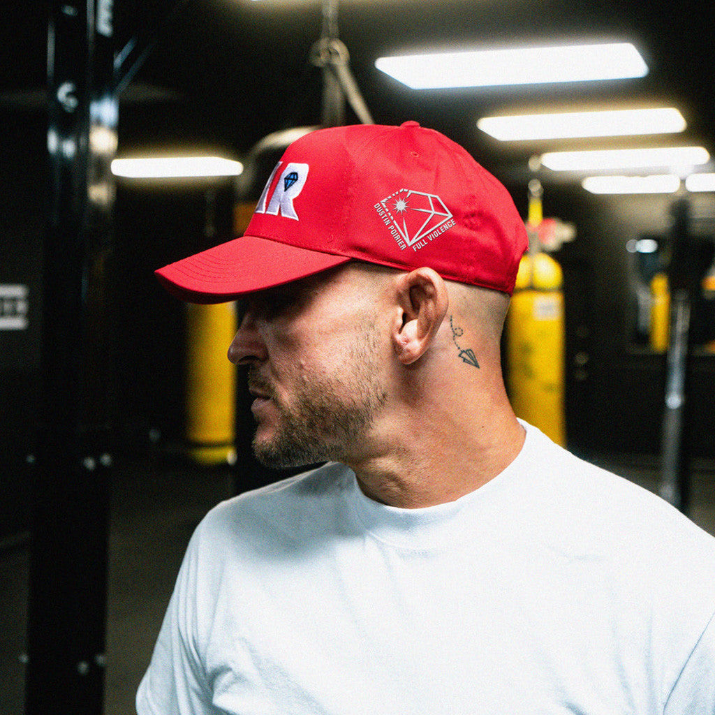 Full Violence X Dustin Poirier Merch War Hat Red Hat Gift For Dad