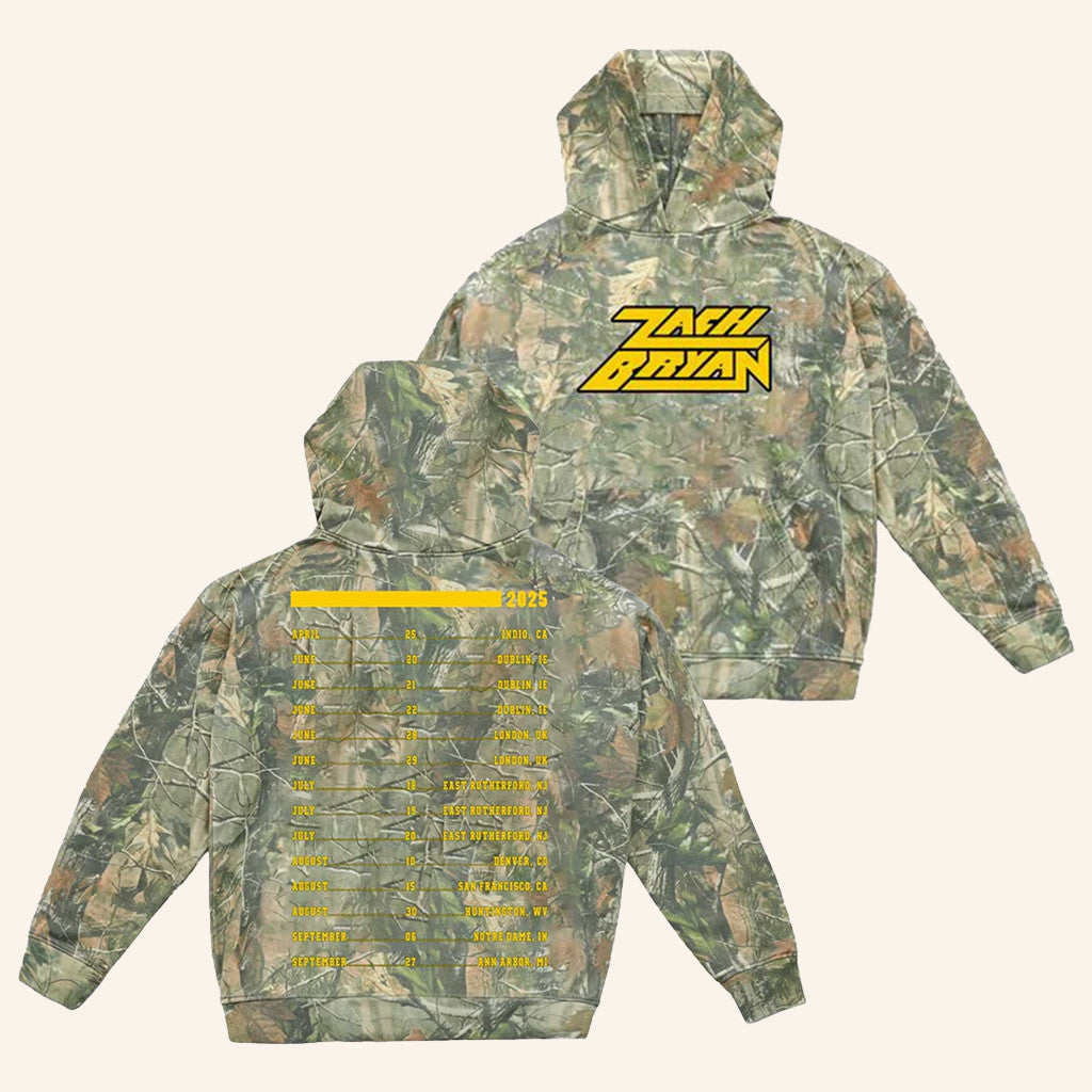 Zach Bryan Tour Merch 2025 Zach Bryan Camo Hoodie Meadowlands Hoodie Gift For Dad