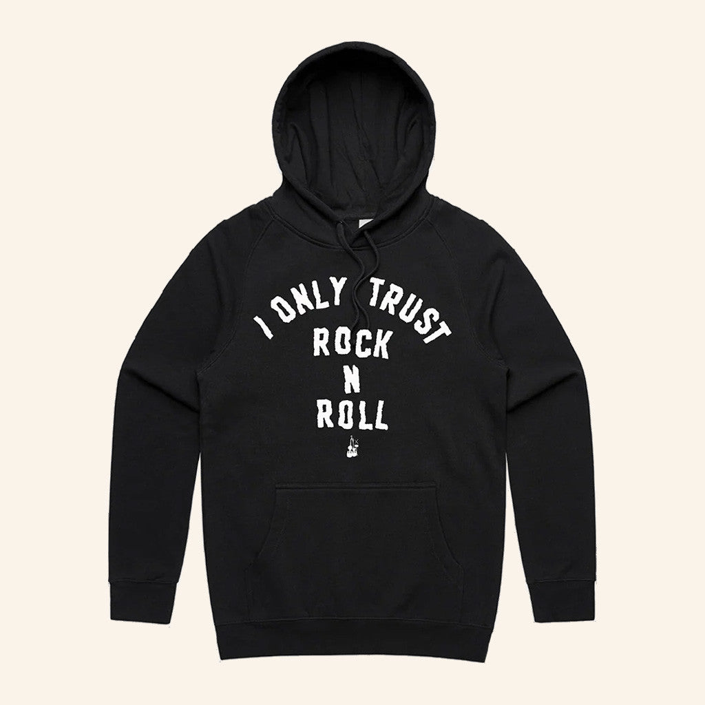 Sound Merch The Living End I Only Trust Rock N Roll Black Hoodie Gifts For Fans
