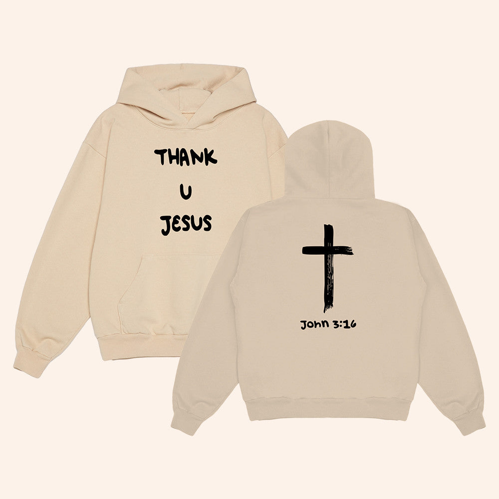 Daydrian Harding Merch John 3 16 Thank U Jesus Hoodie Gifts For Besties