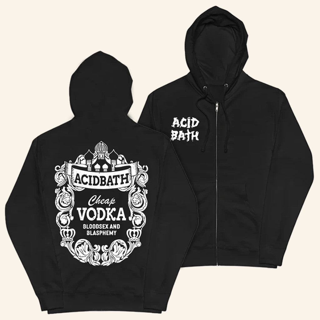 Acid Bath Official Merch Cheap Vodka Zip Up Hoodie Presents For Dad