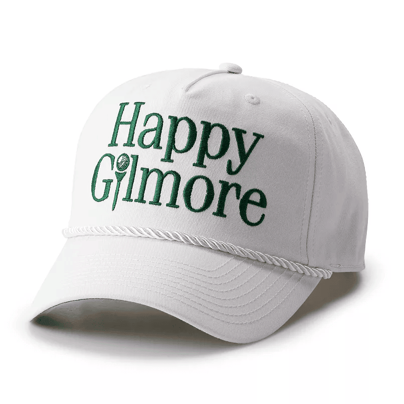 White Happy Gilmore Hat With Rope Seen On Travis Kelce