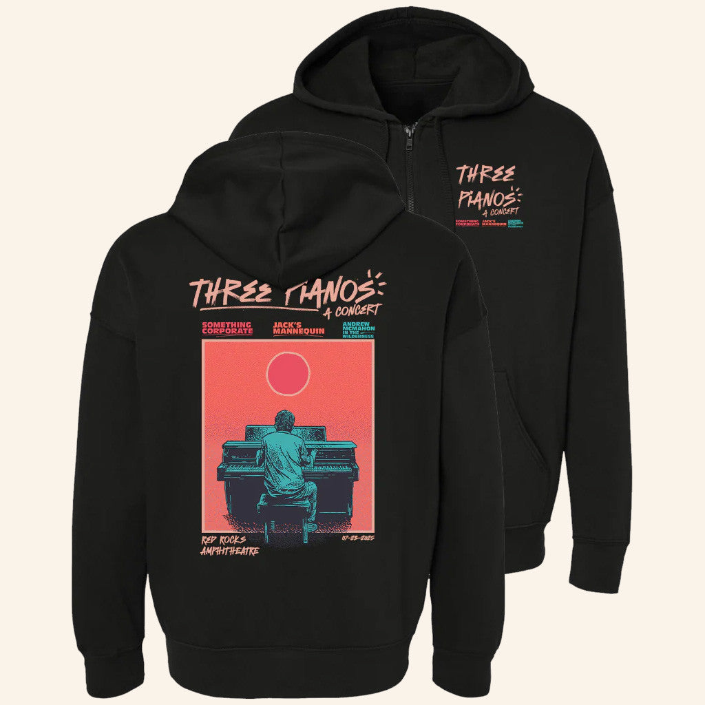 Andrew Mcmahon Merch Red Rocks Event Zip Up Hoodie Gifts For Friends