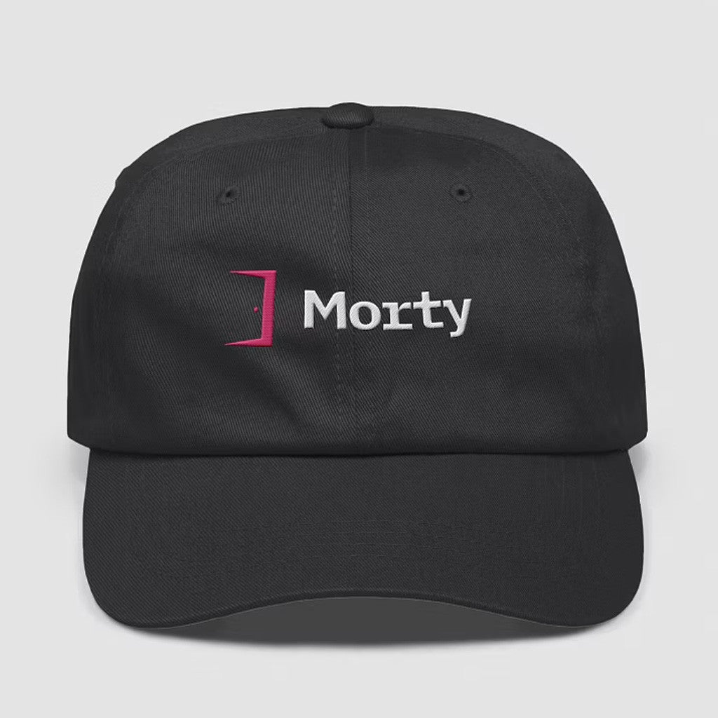 Morty Merch Morty Embroidered Black Hat Gifts For Sister