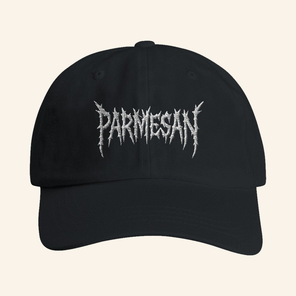 Wavey Goods Merch Parmesan Death Metal Embroidered Hat Husband Gifts