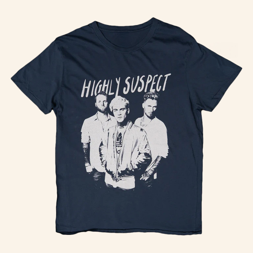Highly Suspect Merch Three-Piece Blue T-Shirt Gifts For Dudes