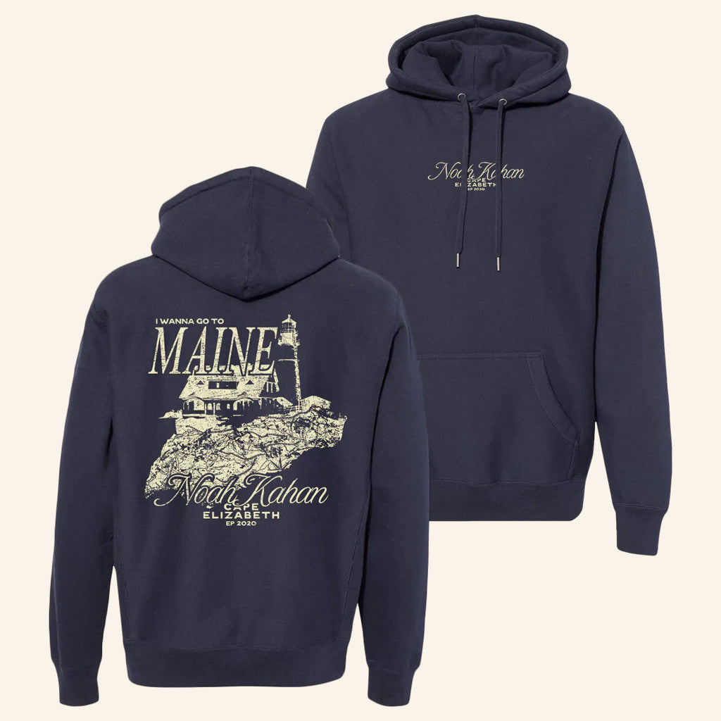 Noah Kahan Merch Cape Elizabeth Hoodie Gift Ideas For Boyfriend