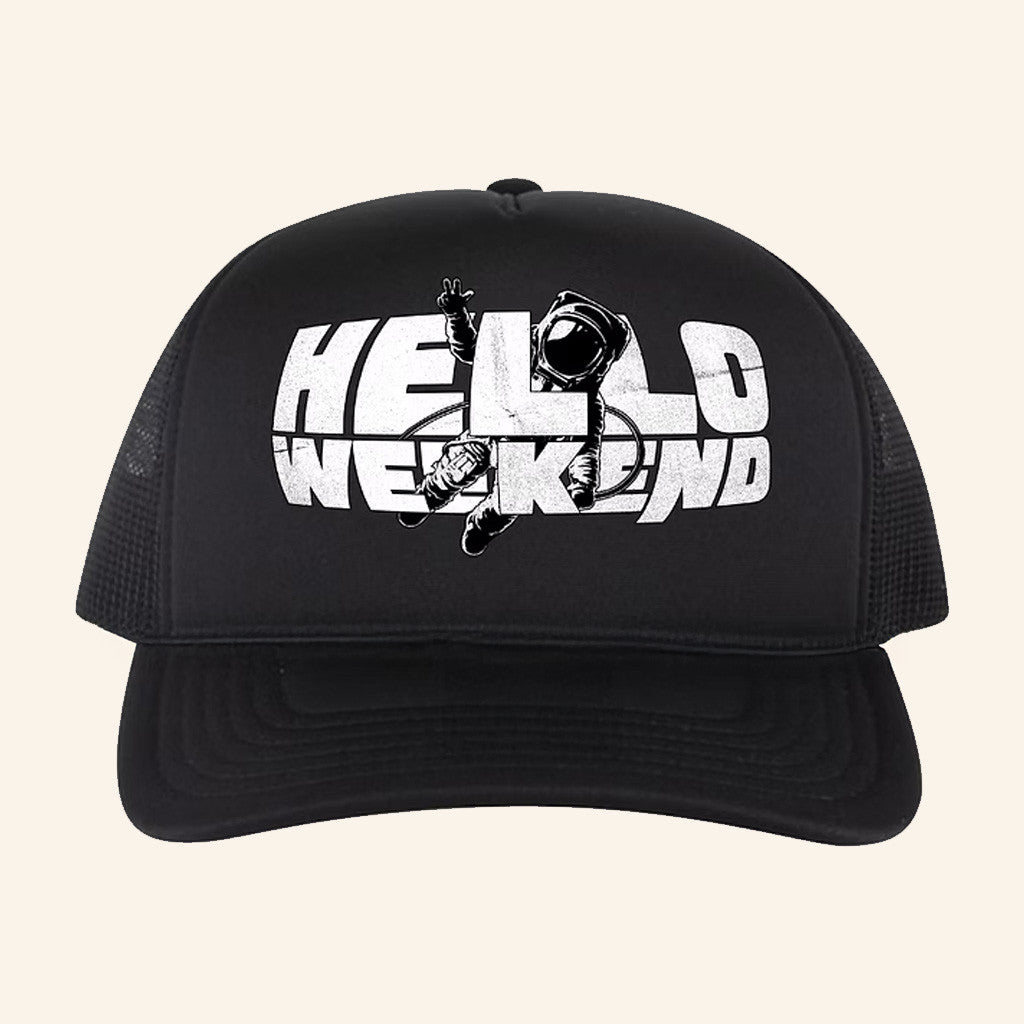 Helloweekendmusic Merch Hw Foam Trucker Hat Present For Husband