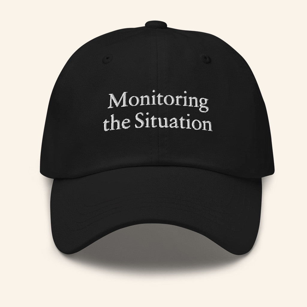 Litquidity Merch Monitoring The Situation Embroidered Hat Gifts For Dudes