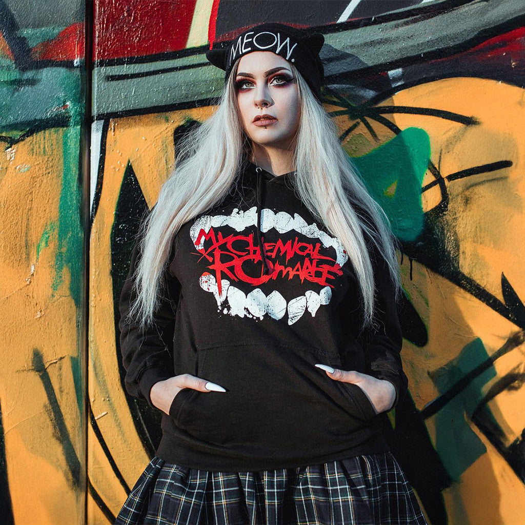 My Chemical Romance Tour Merch Fangs Hoodie Best Gifts For Girlfriend