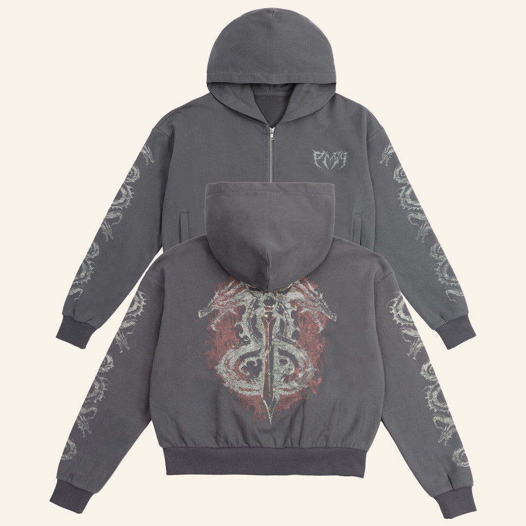 Paymoneywubby Merch Dragonbind Cropped Zip Hoodie Gifts For Friends