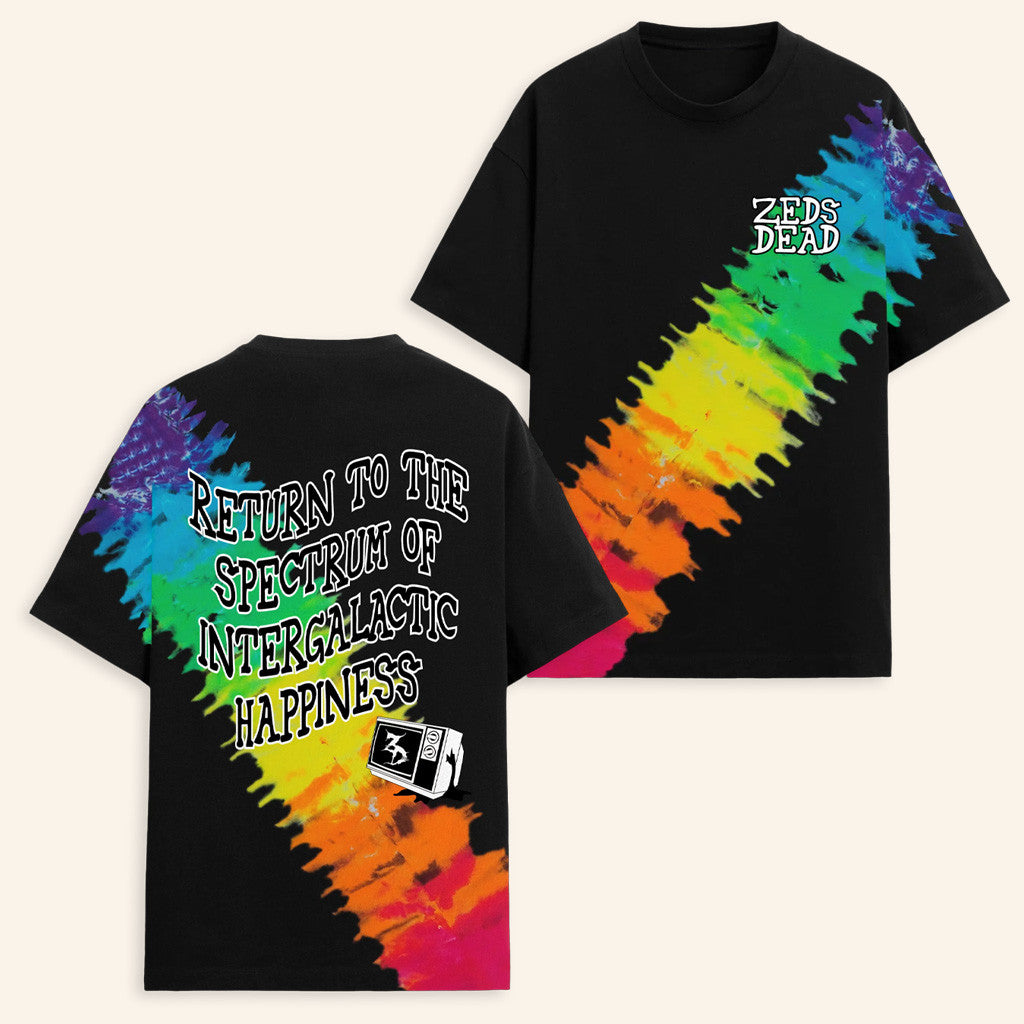 Zeds Dead Official Merch Zeds Dead Telegazer Tie Dye T-Shirt Fans Gifts