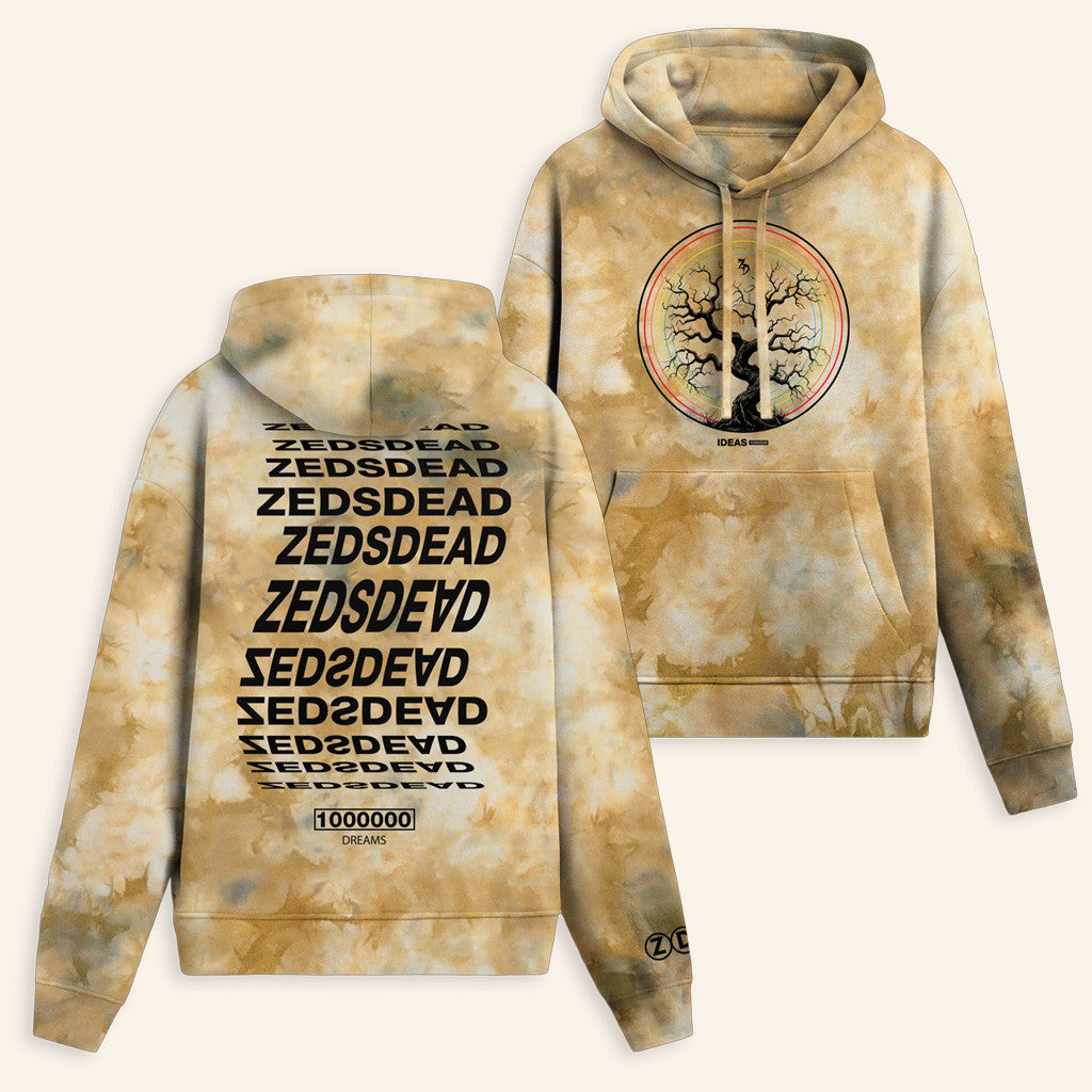 Zeds Dead Merch Dream Tree Tie Dye Hoodie Gifts For Best Friends
