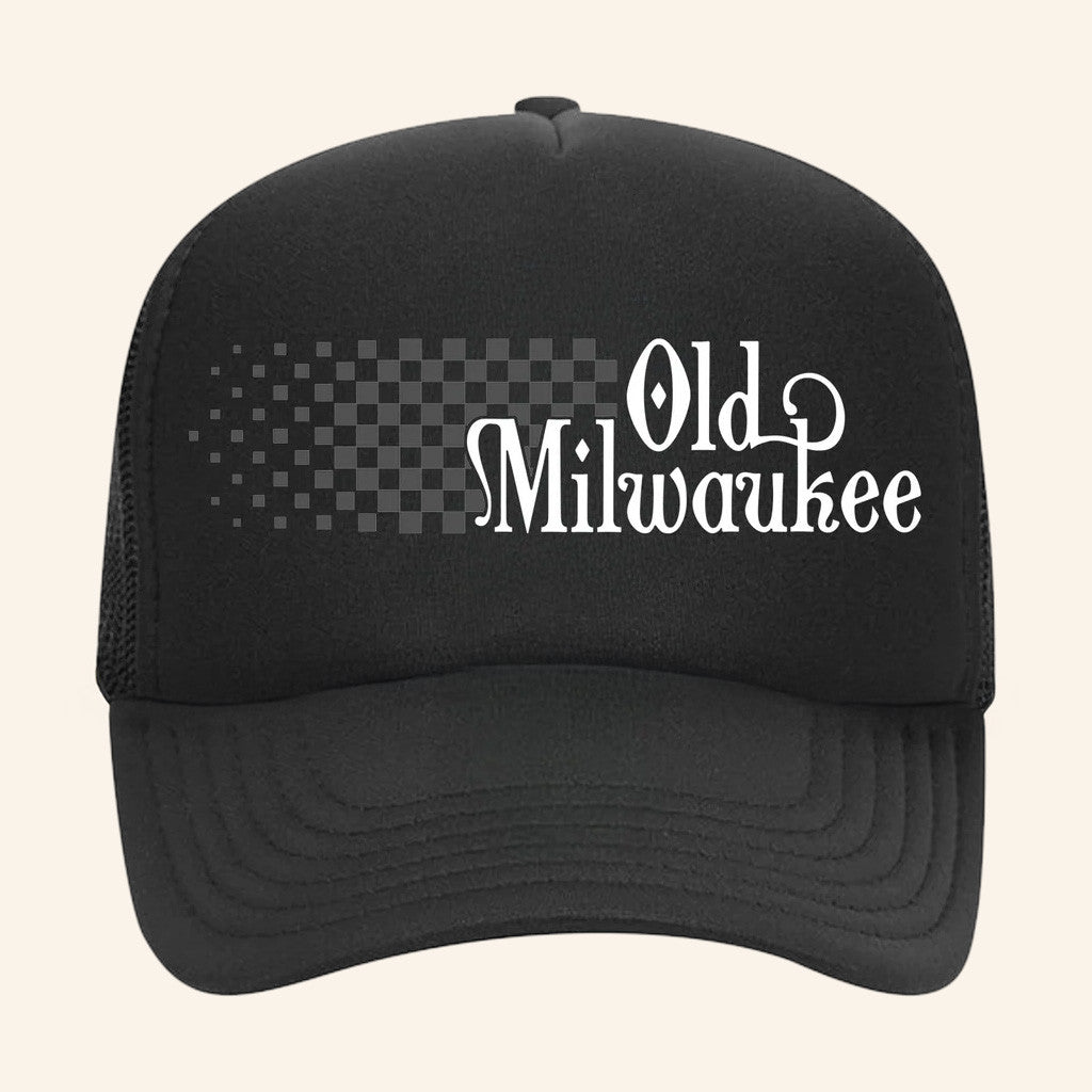 Old Milwaukee Merch Drift Racing Black Trucker Hat Best Gifts For Dad