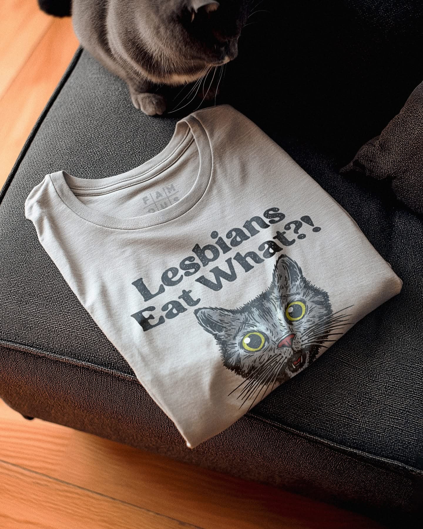 Lesbians Eat What Cat Shirt Funny Lesbian T-Shirts Gay Pride Gifts