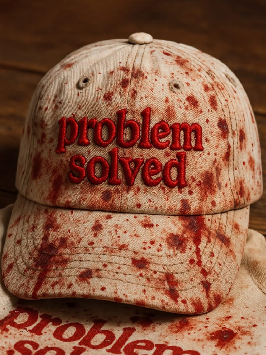 Halloween Bloody Problem Solved Hat Horror Scary Hat Gifts For Halloween