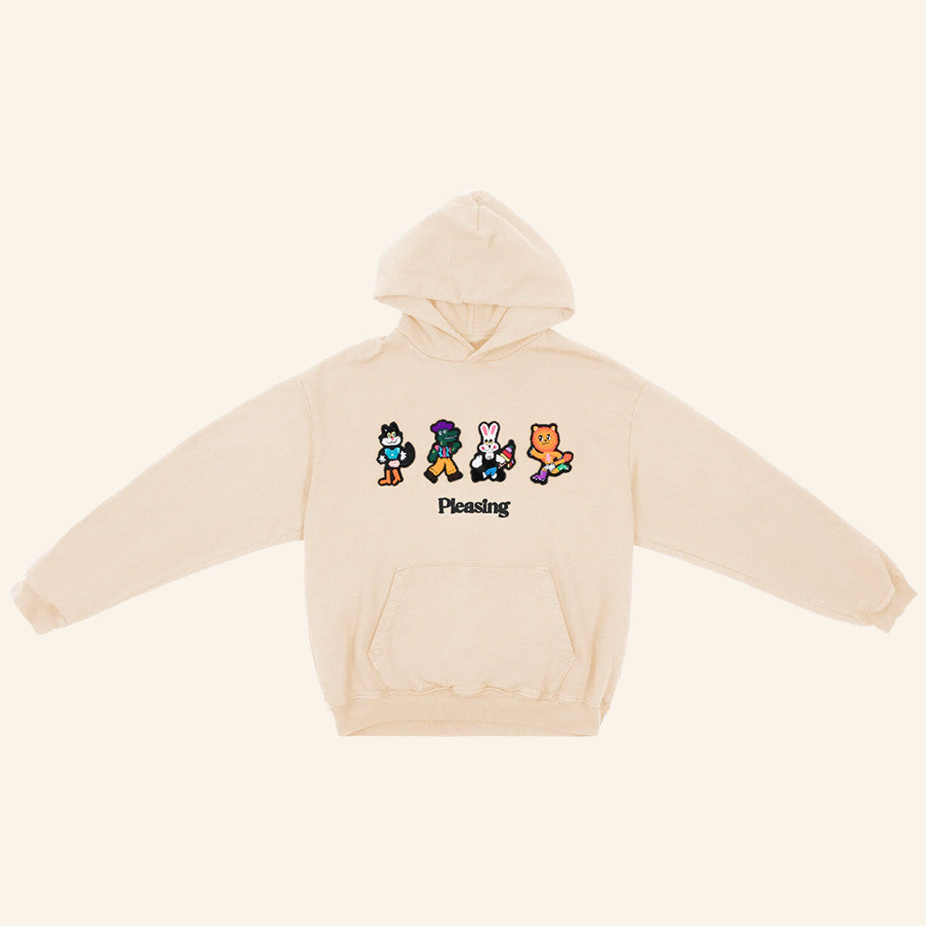 Harry Styles Pleasing Merch The Fancy Friends Character Natural Hoodie Gifts For Besties