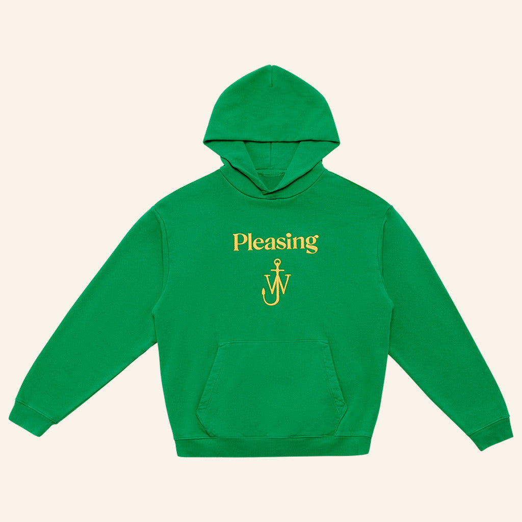 Harry Styles Pleasing Merch The Pleasing x JW Anderson Logo Hoodie Green Friends Gifts