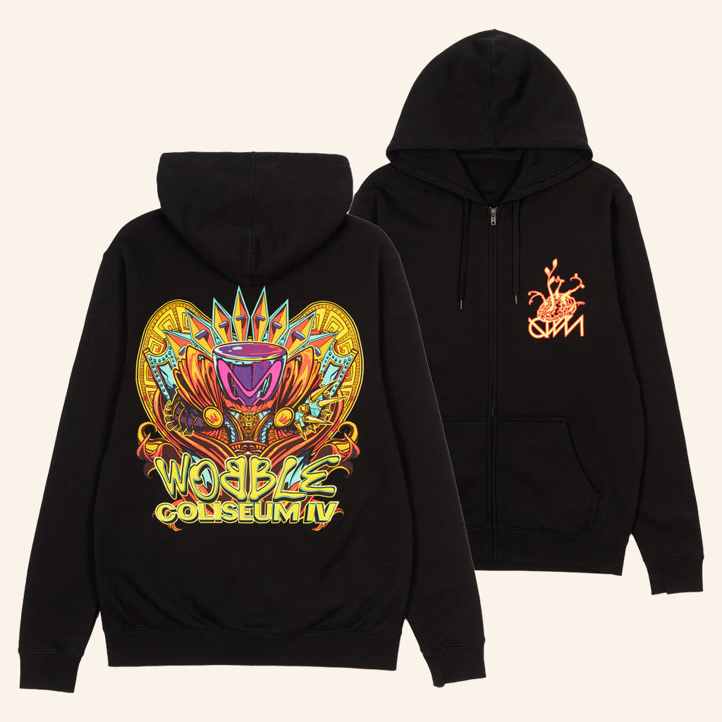 Ganja White Night Merch Wobble Coliseum IV Zip Hoodie Gifts For Boyfriend