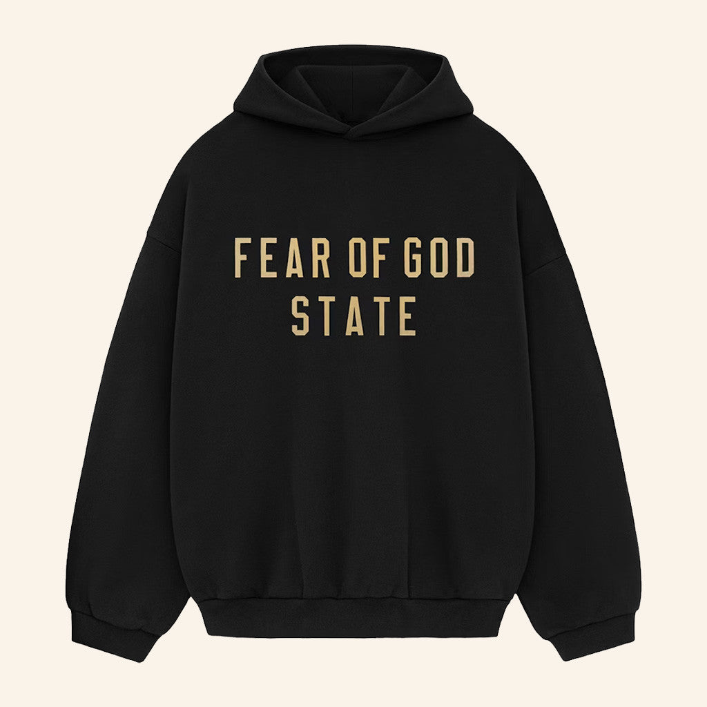 Underground Clothing Merch Essentials Fear Of God Black Hoodie Gifts For Husband