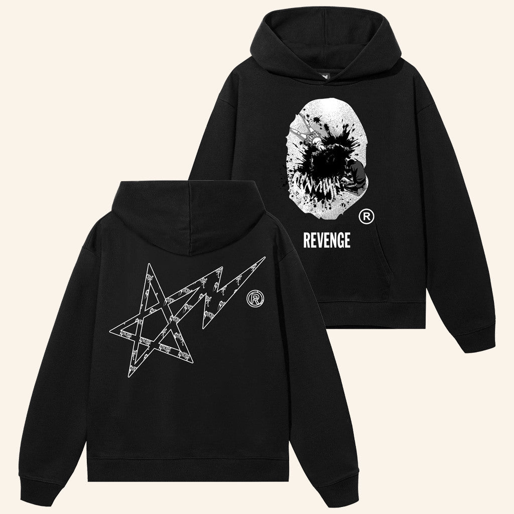 Revenge Official Merch Baesta Hoodie Black Gifts For Father