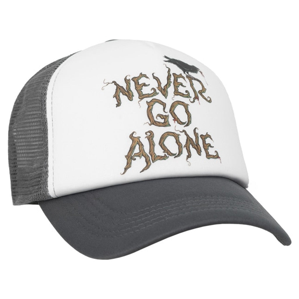 Halloween Horror Nights 2025 Merch Never Go Alone Trucker Hat HHN Merchandise Gift For Dad
