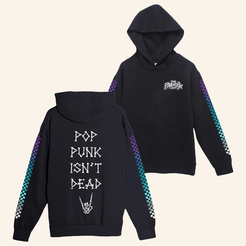 The Paradox Merch Gradient Pop Punk Isn't Dead Hoodie Gifs For Dad