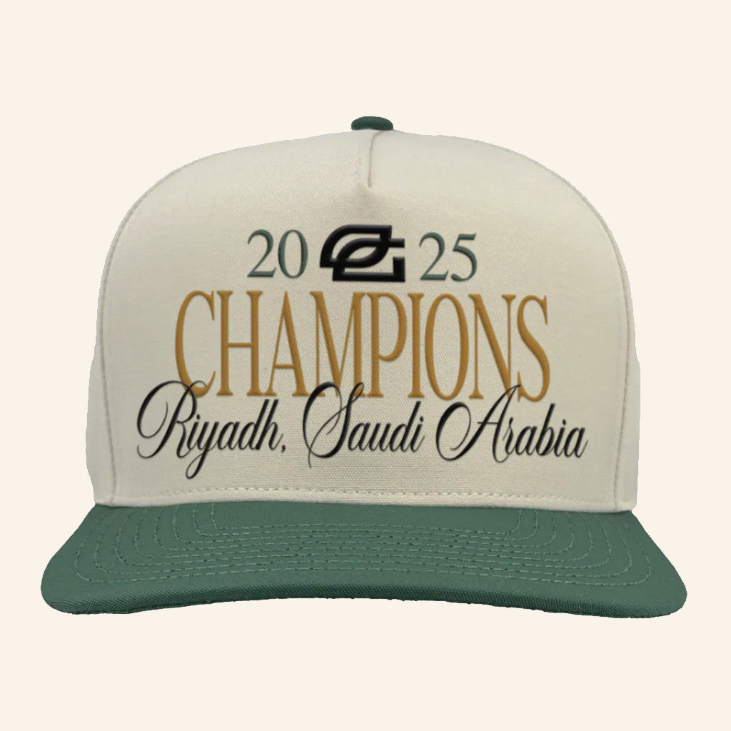 Optic Gaming Merch EWC 2025 Champions Snapback Hat Good Gifts For Boyfriend