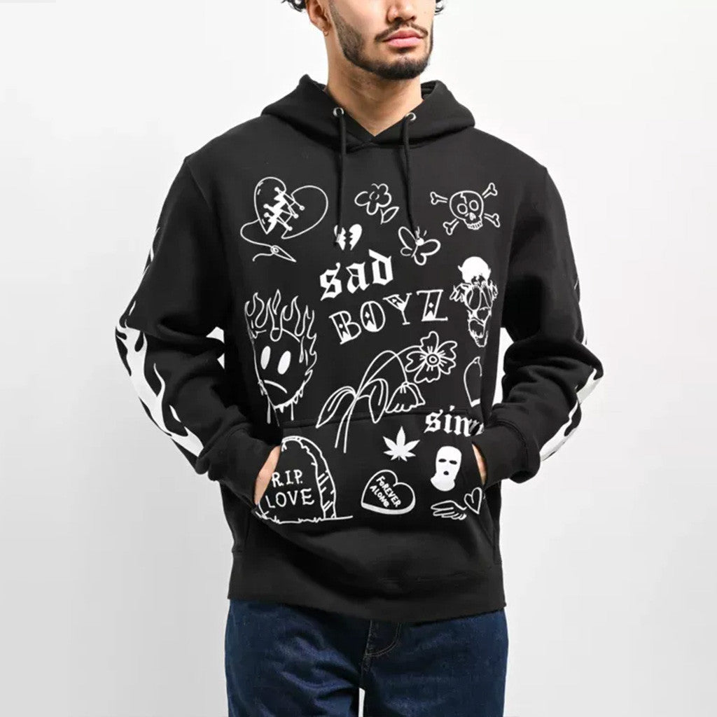 Junior H Sad Boyz Merch Sad Boyz Love Black Hoodie Present For Husband