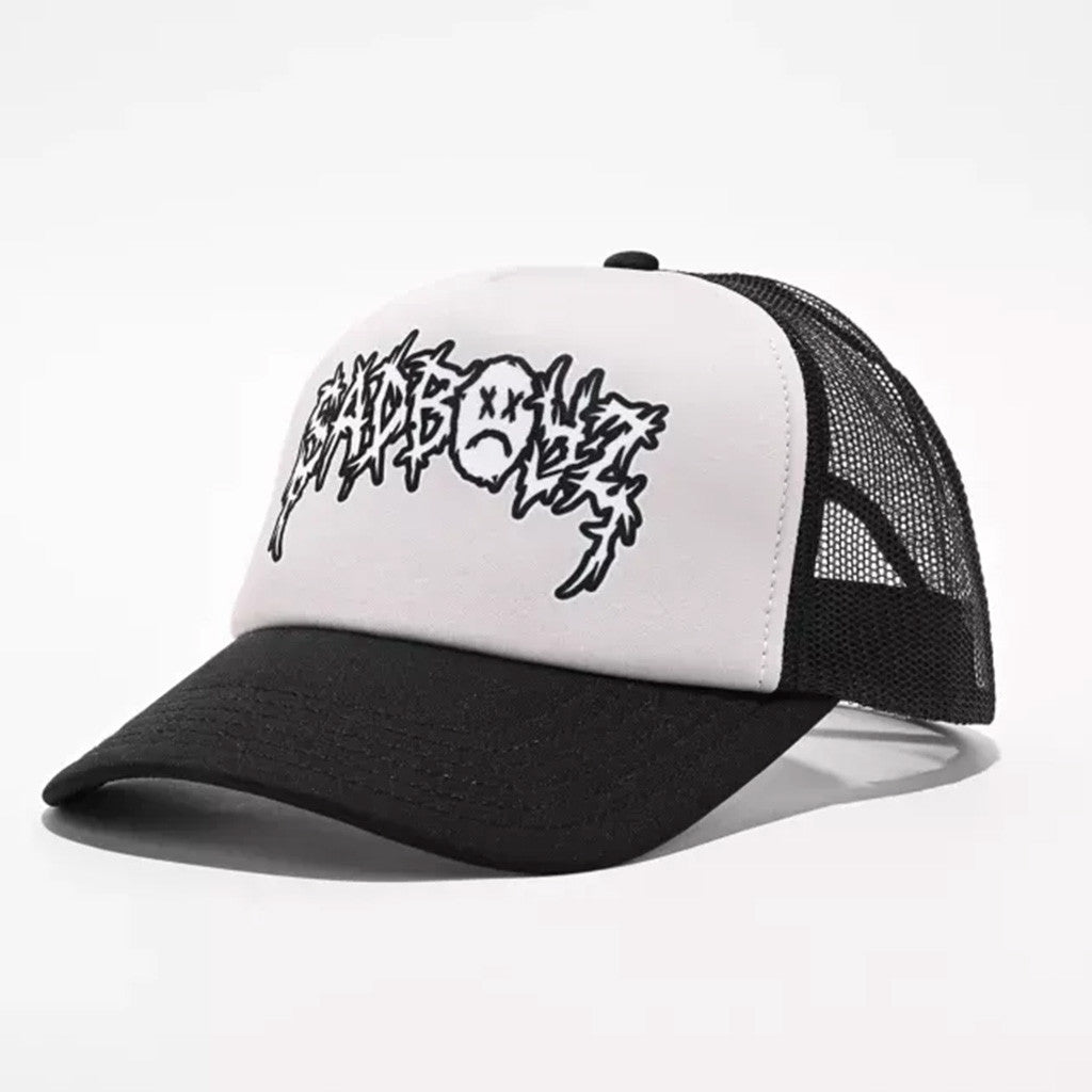 Junior H Sad Boyz Merch Sad Boyz Two Tone Grey And Black Trucker Hat Gifts For Dad