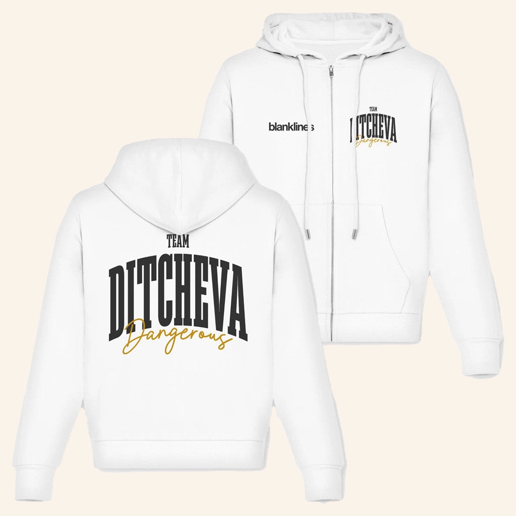 Blanklines Merch Dakota Ditcheva Mens Zip Hoodie Gift Ideas For Husband