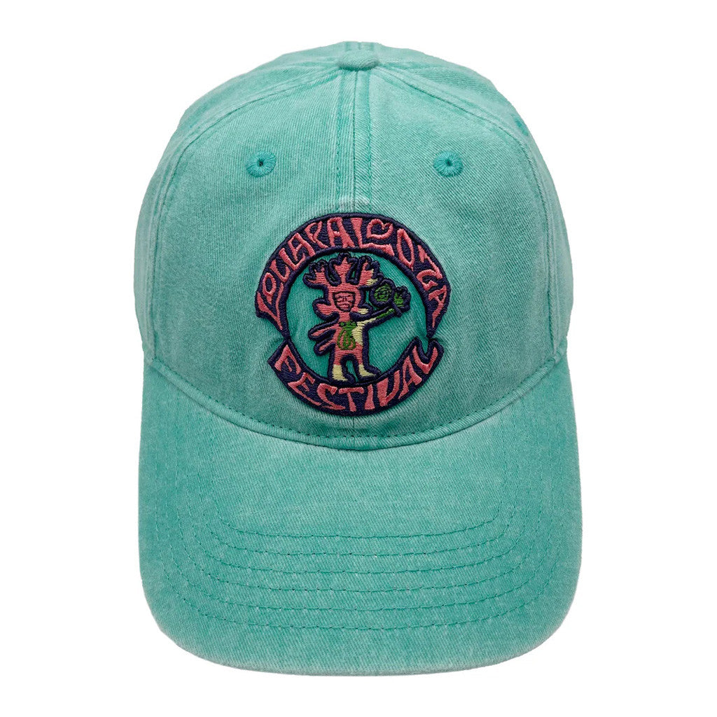 Lollapalooza Band Merch Green Lolla Lady Embroidered Hat Gifts For Besties