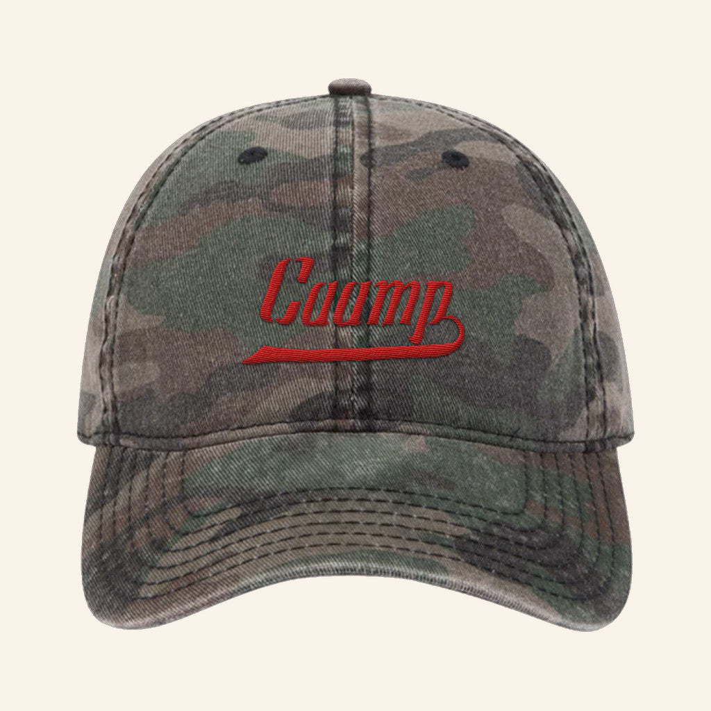 Caamp Merch Embroidered Logo Camo Baseball Hat Gifts For Dad