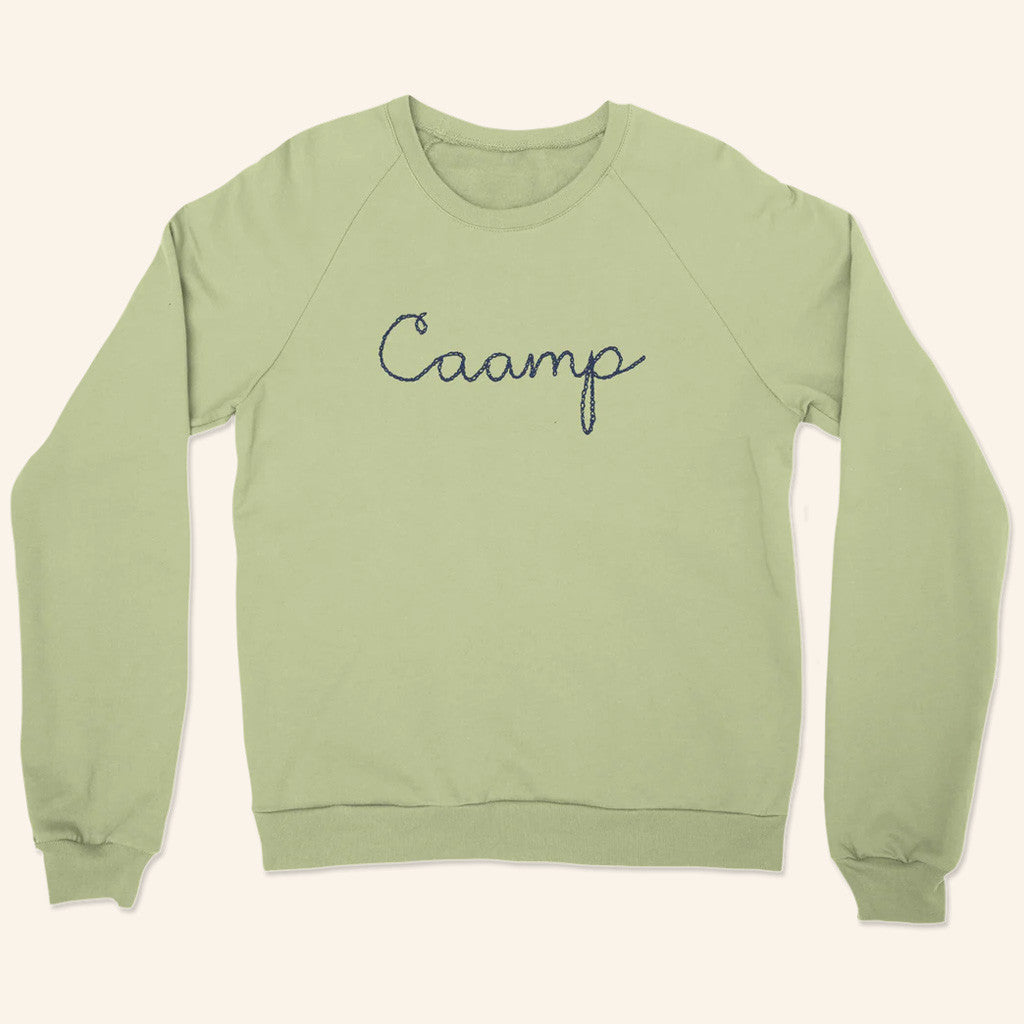 Caamp Merch Caamp Chain-stitched Logo Crewneck Sweatshirt Gift Ideas For Her