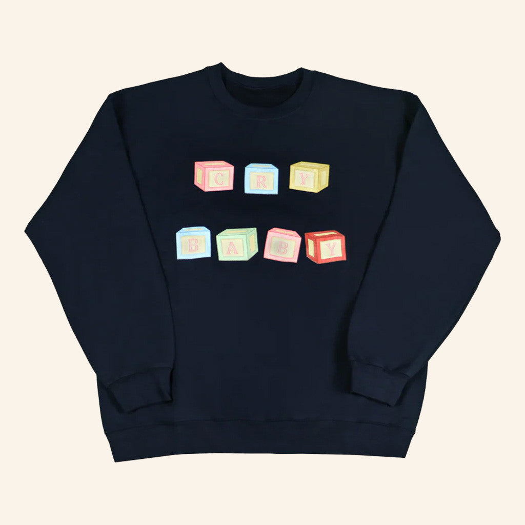 Melanie Martinez Merch Cry Baby Blocks Crewneck Sweatshirt Best Gifts For Boyfriend
