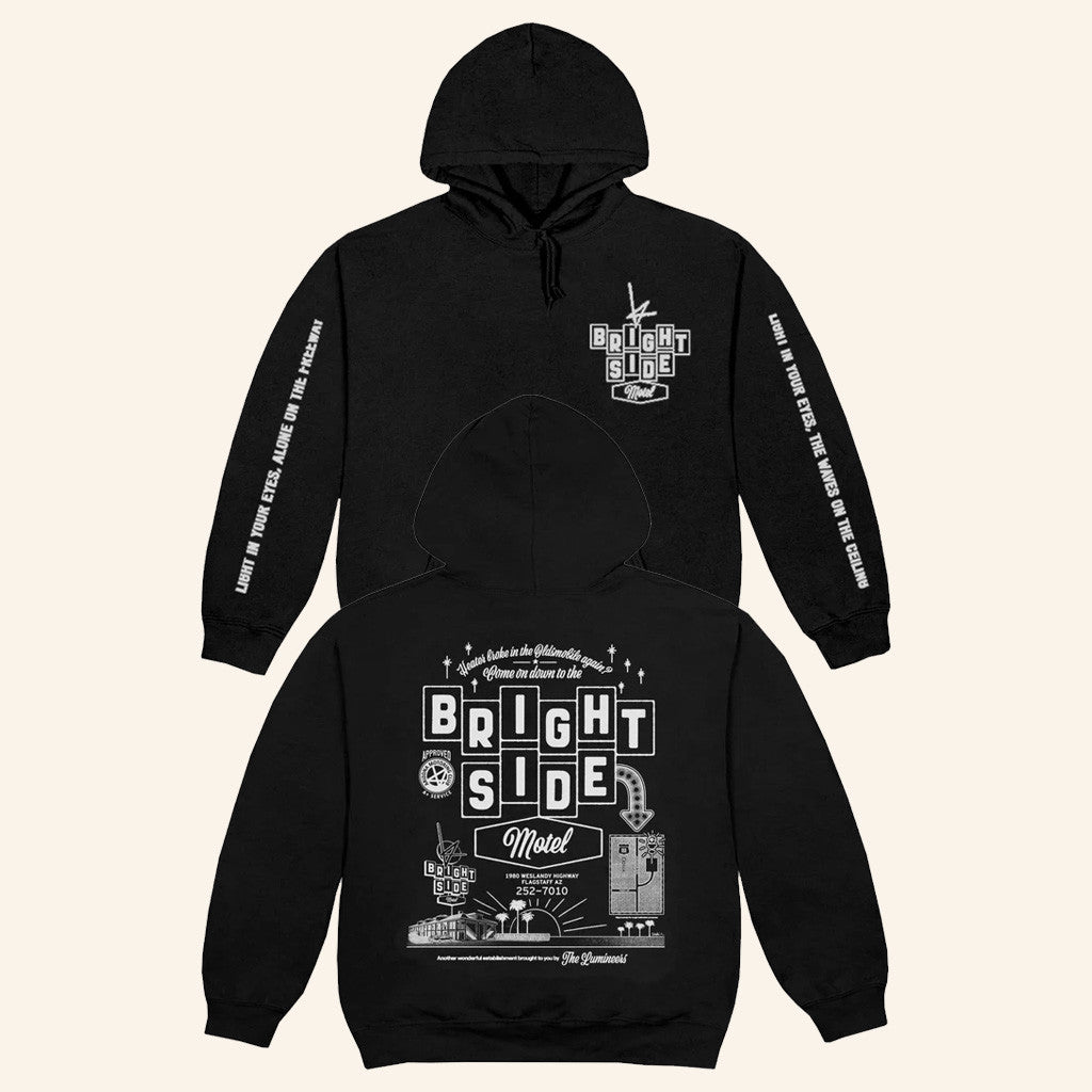 Lumineers Merch Tour 2025 Brightside Motel Hoodie Gifts For Besties