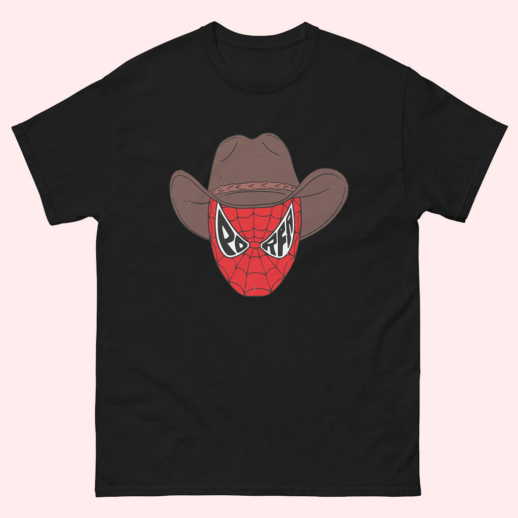 Porfa Merch Porfa Spider Man Cowboy Hat T-Shirt Gifts For Father