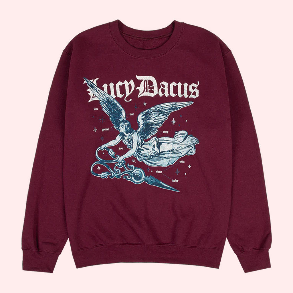 Lucy Dacus Merch Angel Scissors Sweatshirt Gift Ideas For Husband