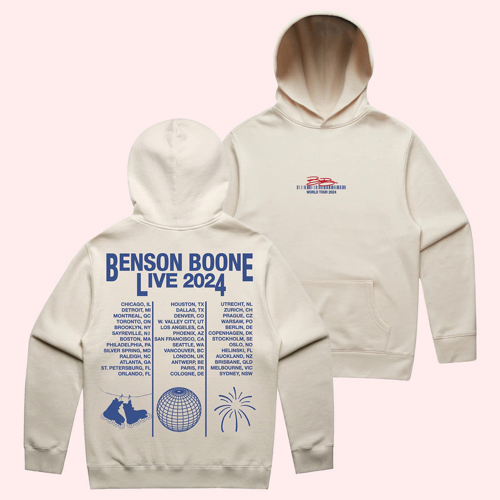 Benson Boone Merch Benson Boone Live 2024 Hoodie Gifts For Fans