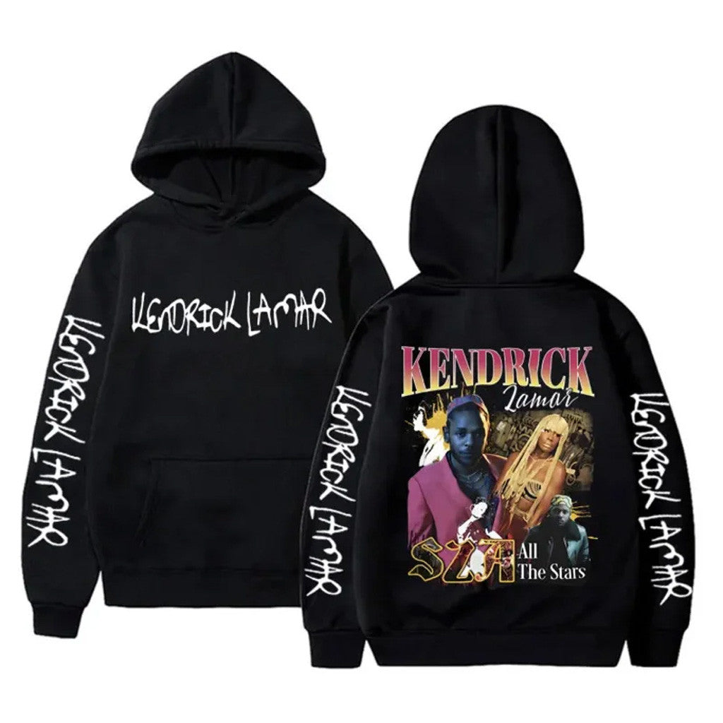 Kendrick Lamar Merch Kendrick Lamar and SZA All The Stars Hoodie Music Gift Ideas For Guys