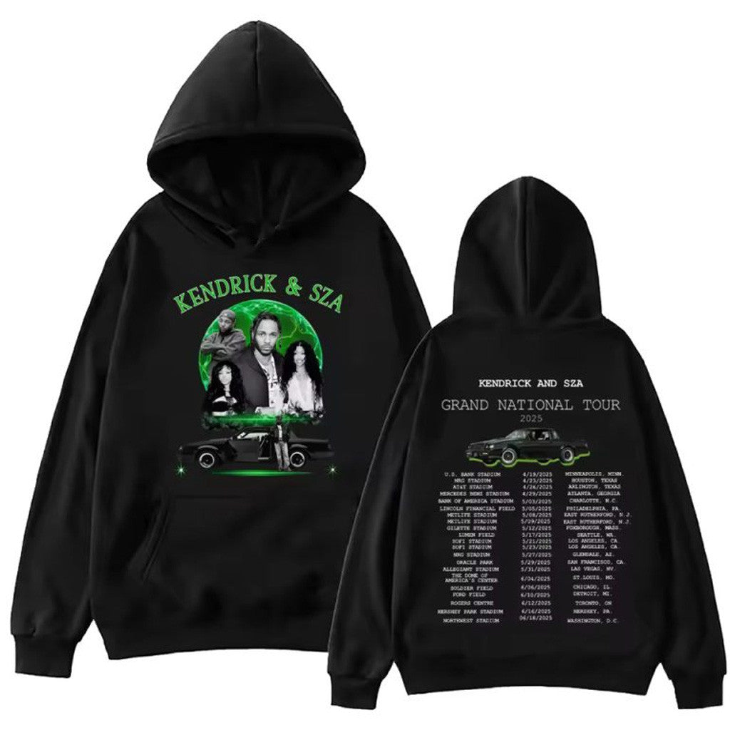 Kendrick Lamar Merch Kendrick Lamar And SZA Grand National Tour 2025 Hoodie Fans Gifts
