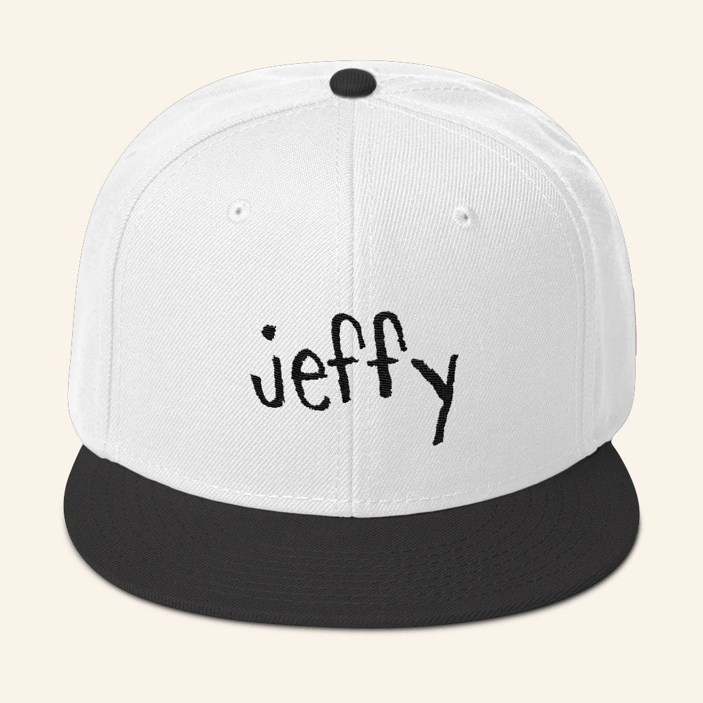 SML Merch White And Black Jeffy Snapback Hat Best Gifts For Him