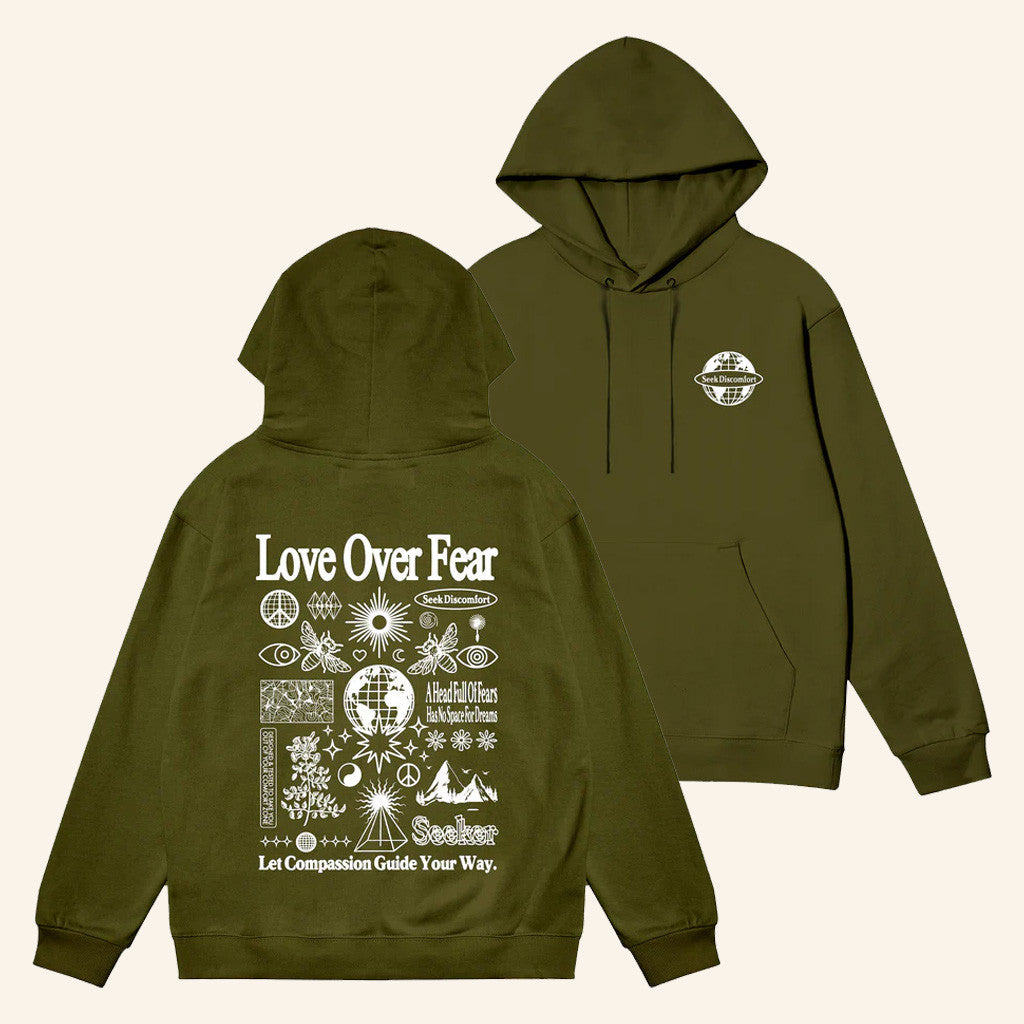 Seek Discomfort Merch Field Notes Hoodie Best Gifts For Friends