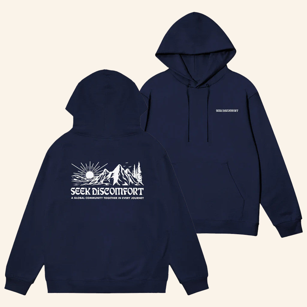 Seek Discomfort Merch Mountain Spirit Hoodie Gift Ideas For Husband