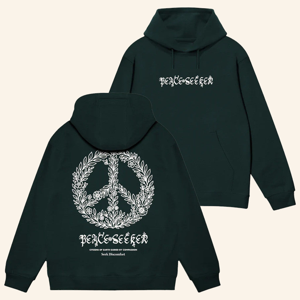 Seek Discomfort Merch Peace Seeker Hoodie Best Gifts For Girlfriend