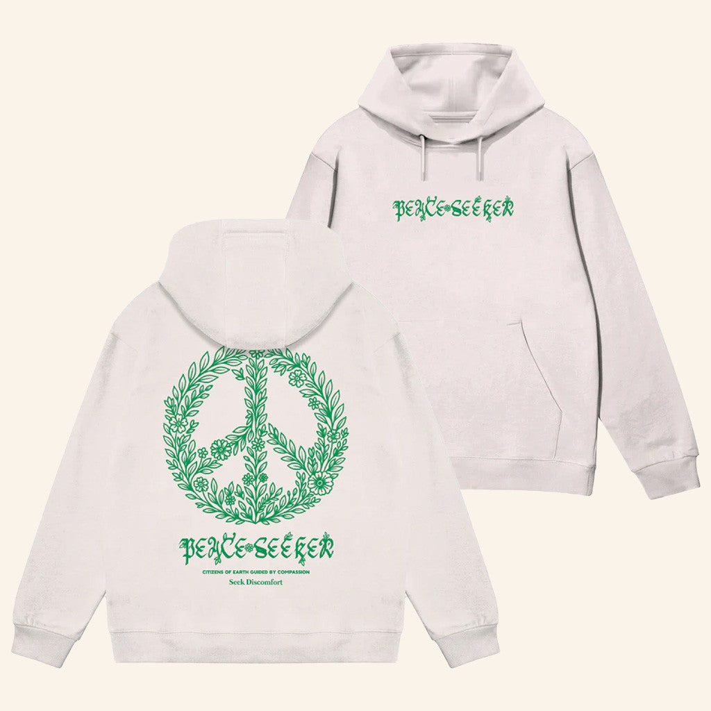 Seek Discomfort Merch Peace Seeker Hoodie Best Gifts For Husband