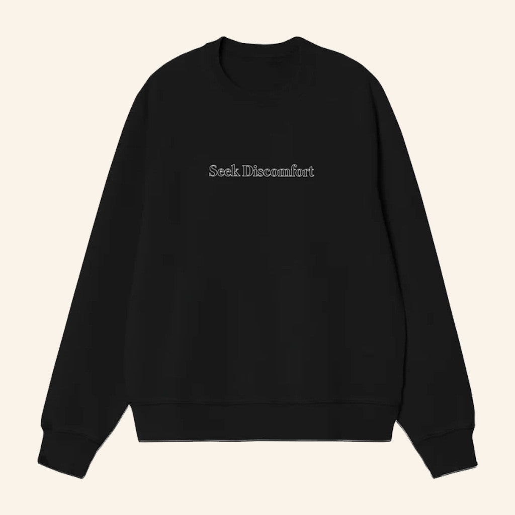 Seek Discomfort Merch Seeker Sweatshirt Gift For Father