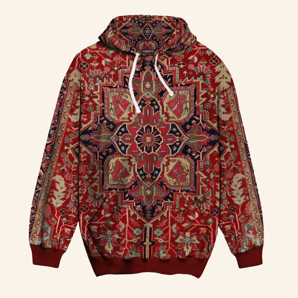 Persian Carpet Hoodie Unique Clothing Gifts For Husband