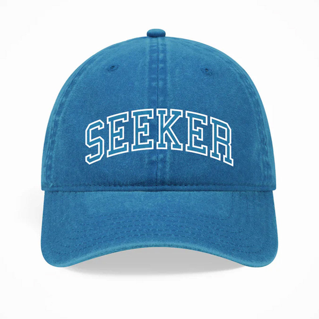 Seek Discomfort Merch Seeker College Hat Present For Her